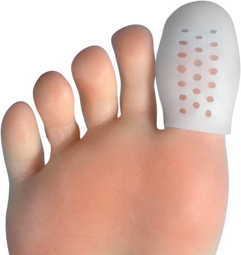 Large toe caps - 10 breathable Toe protectors with holes to reduce friction and protect large toes — image 5