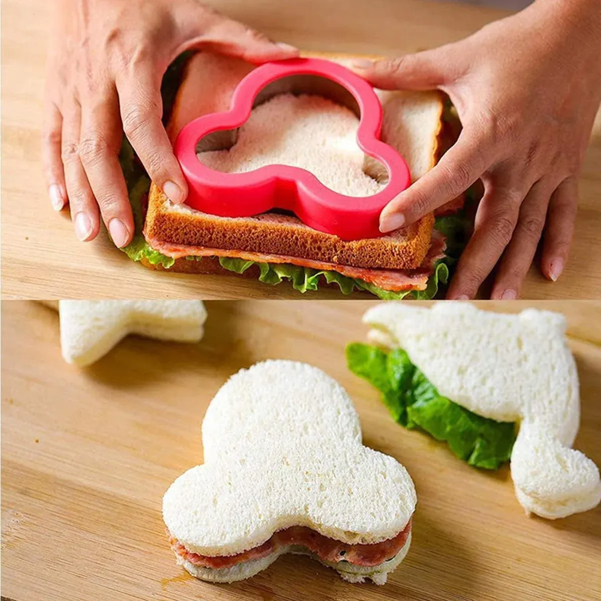 12PCS Sandwich Cutters Cartoon Cookie Molds Food Grade For Baking Decoration — image 5