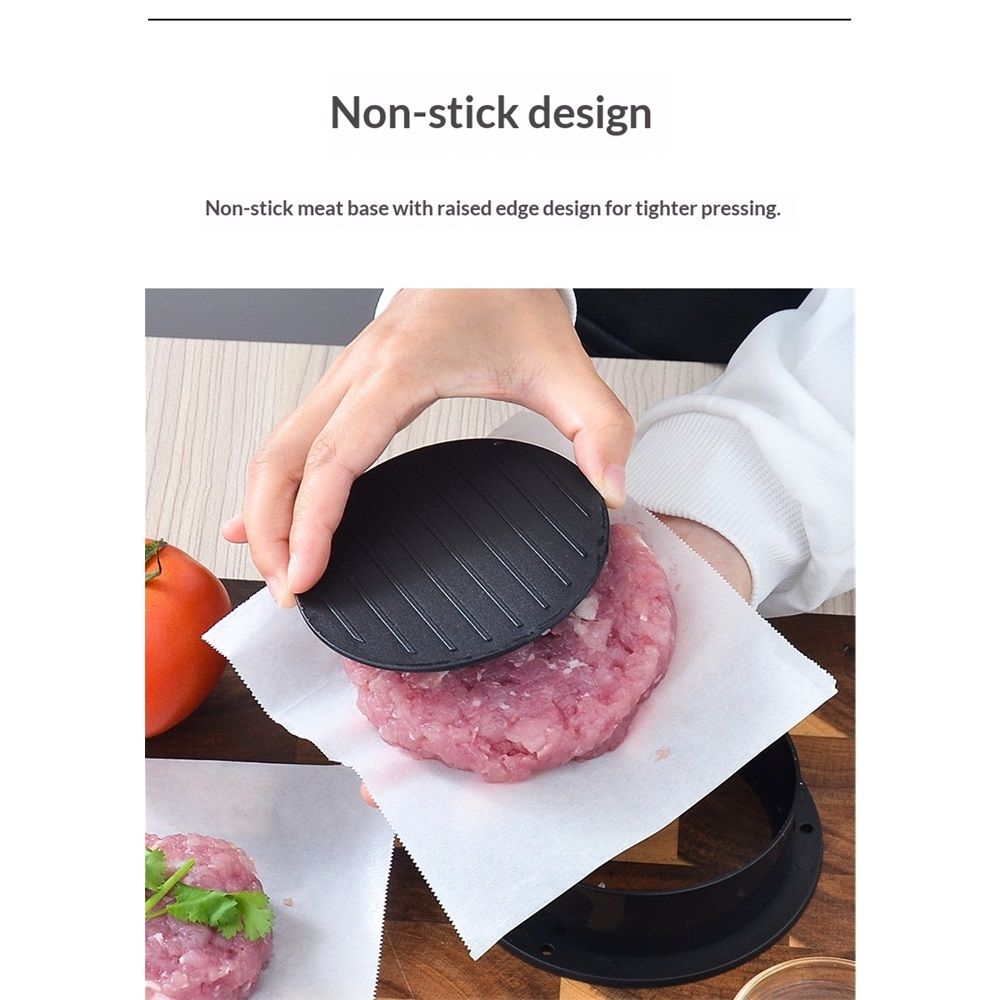 2 pack Hamburger Press Patty Maker for BBQ Grill 3-in-1 Non Stick Stuffed Burger Mold, Kitchen Tool, Beef Patties and Sliders — image 3