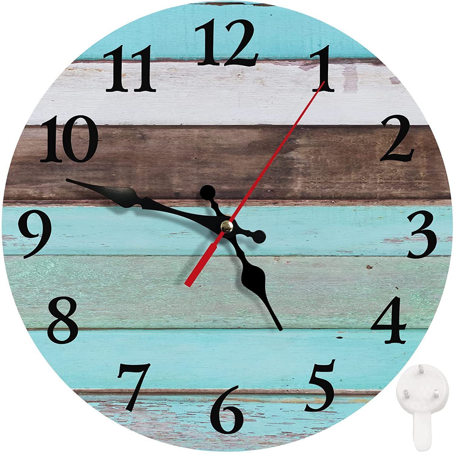 Wooden Wall Clock No.2, 10 Inch