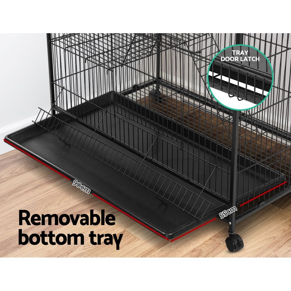 i.Pet Rabbit Cage 142cm Hutch 4 Level Bird Guinea Pig Ferret — image 6