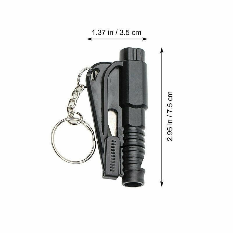 3 In 1 Car Window Glass Breaker Emergency Escape Tool with Cutter - Pink — image 4