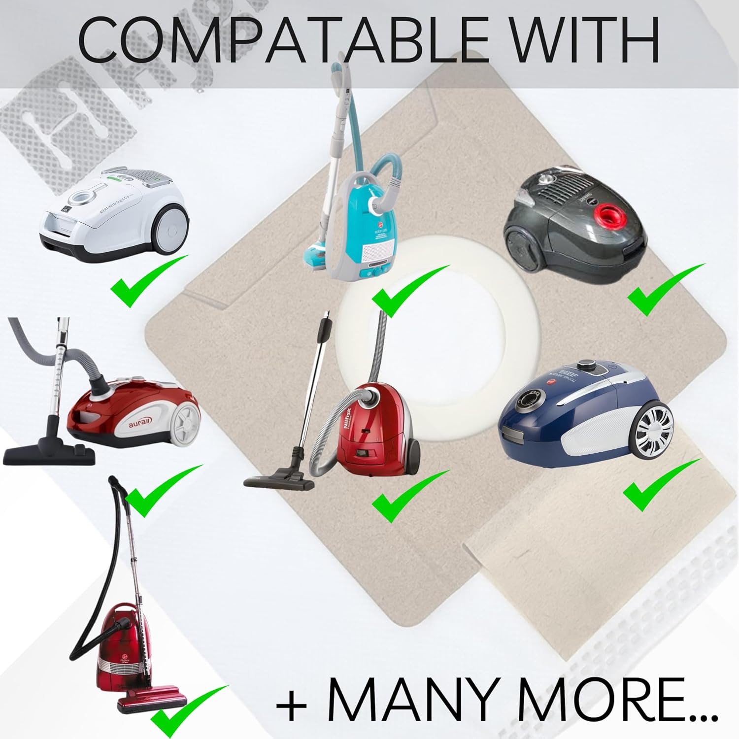 10 X Dust Bags for Sauber Pro Pets SJ-100 Vacuum Cleaners โ image 3
