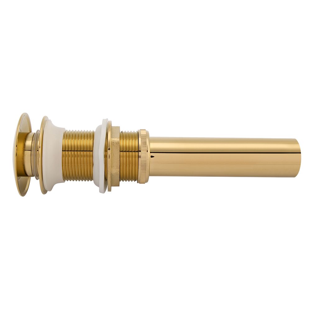 G1 1/4" Brass Bathroom Basin Sink Pop Up Drain Assembly NOn Overflow (Titanium Chrome Plating) โ image 2