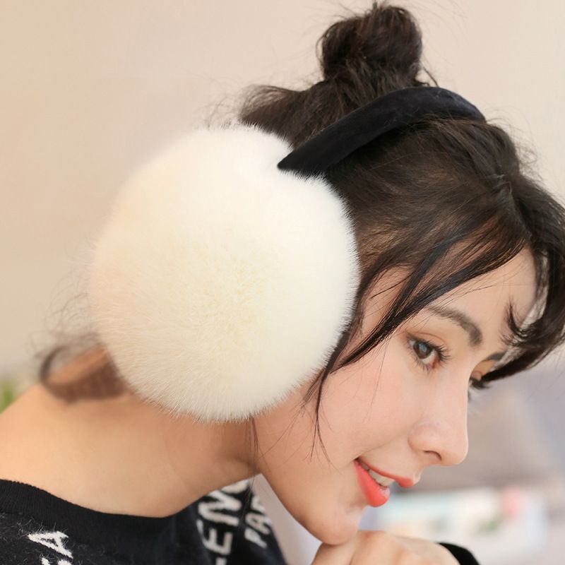 Cute Animal Earmuffs Winter Warm Outdoor Ear Covers Headband Fur Earwarmer Windproof Winter Ear Warmer （4pcs） — image 2