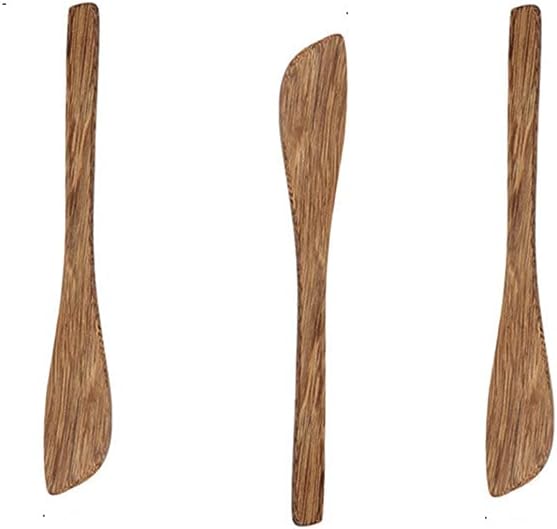 3-Piece Teak Kitchen Utensil Set Safe for Non-Stick Pans Heat Resistant Cooking Tools — image 3