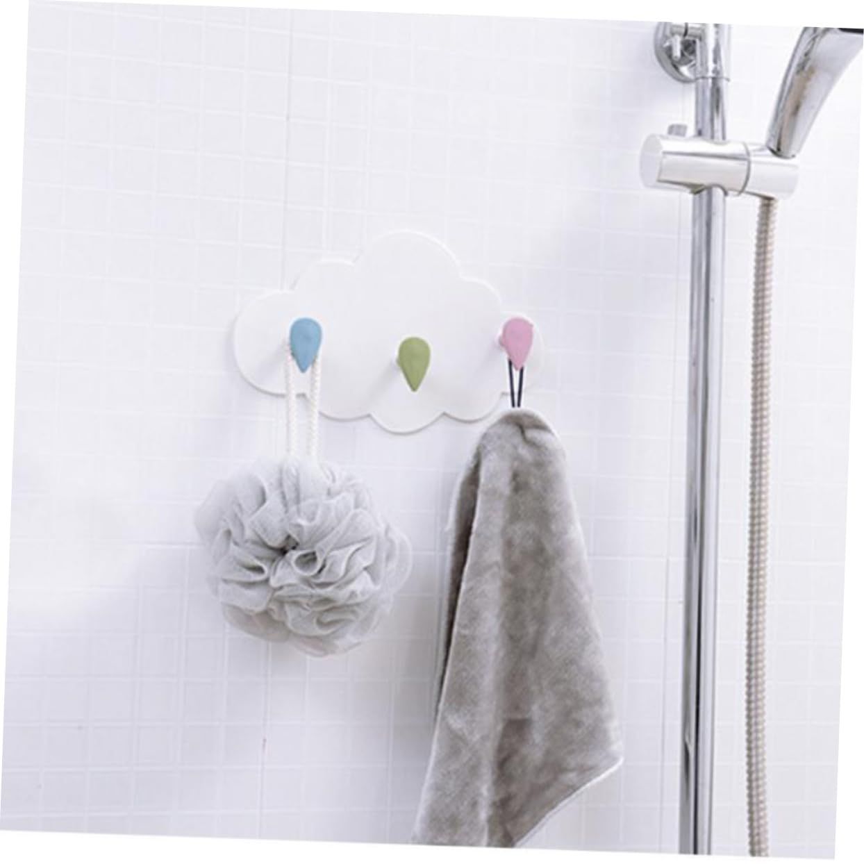 Cartoon Viscose Hook Wall-Mounted Door Behind Coat Hook Bathroom Wall Row Hook Seamless Strong Hook Coat Hooks โ image 5