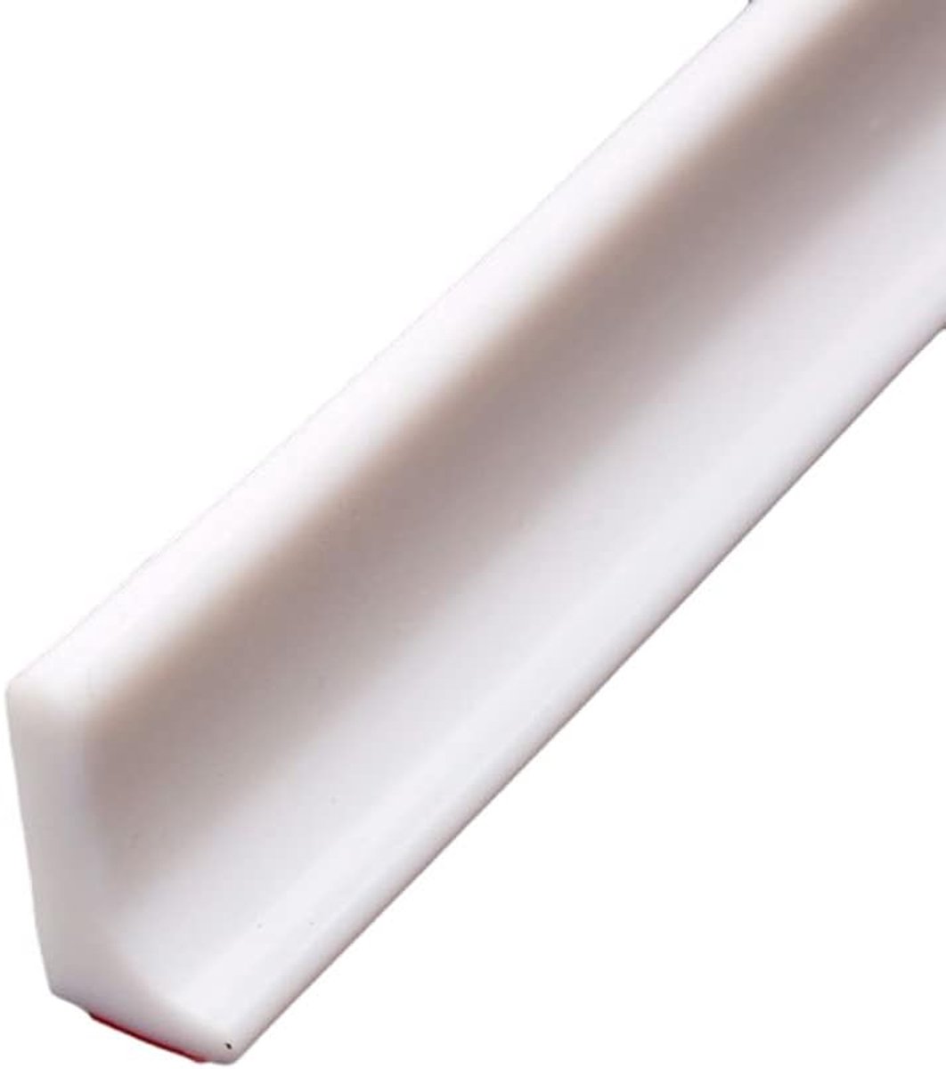 Shower Water Stopper - 1 m - T-type Shower Strip - Water Stopper - Self-Adhesive Sealant Edge - Sanitary Water Stopper - for kitchen and bathroom, shower