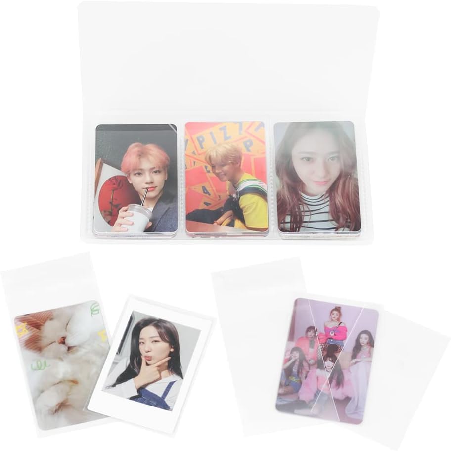 100 Packs Photocard Sleeves, 200Microns Kpop (Unsealable) — image 6