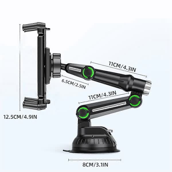 Car Tablet Holder Long Arm Suction Cup Mount for Pro Air 4-13 inch for Tablet SUV Truck Windshield Window Black โ image 4