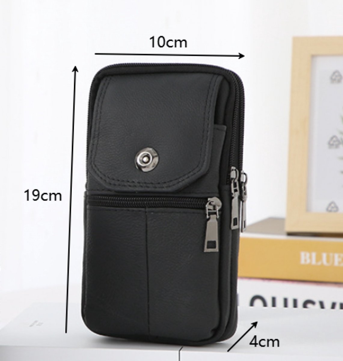 Belt Bag - with Shoulder Strap - Standing Belt Bag - Leather - Men - Belt Bag - Neck Bag - Belt Pouch - Men's Phone Bag - Men's Shoulder Bag - Gift — image 5