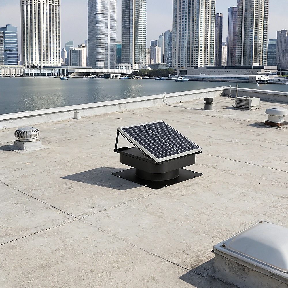 30W Solar Roof Vent Fan Exhaust Attic Ventilation for Home Garage Van โ image 5