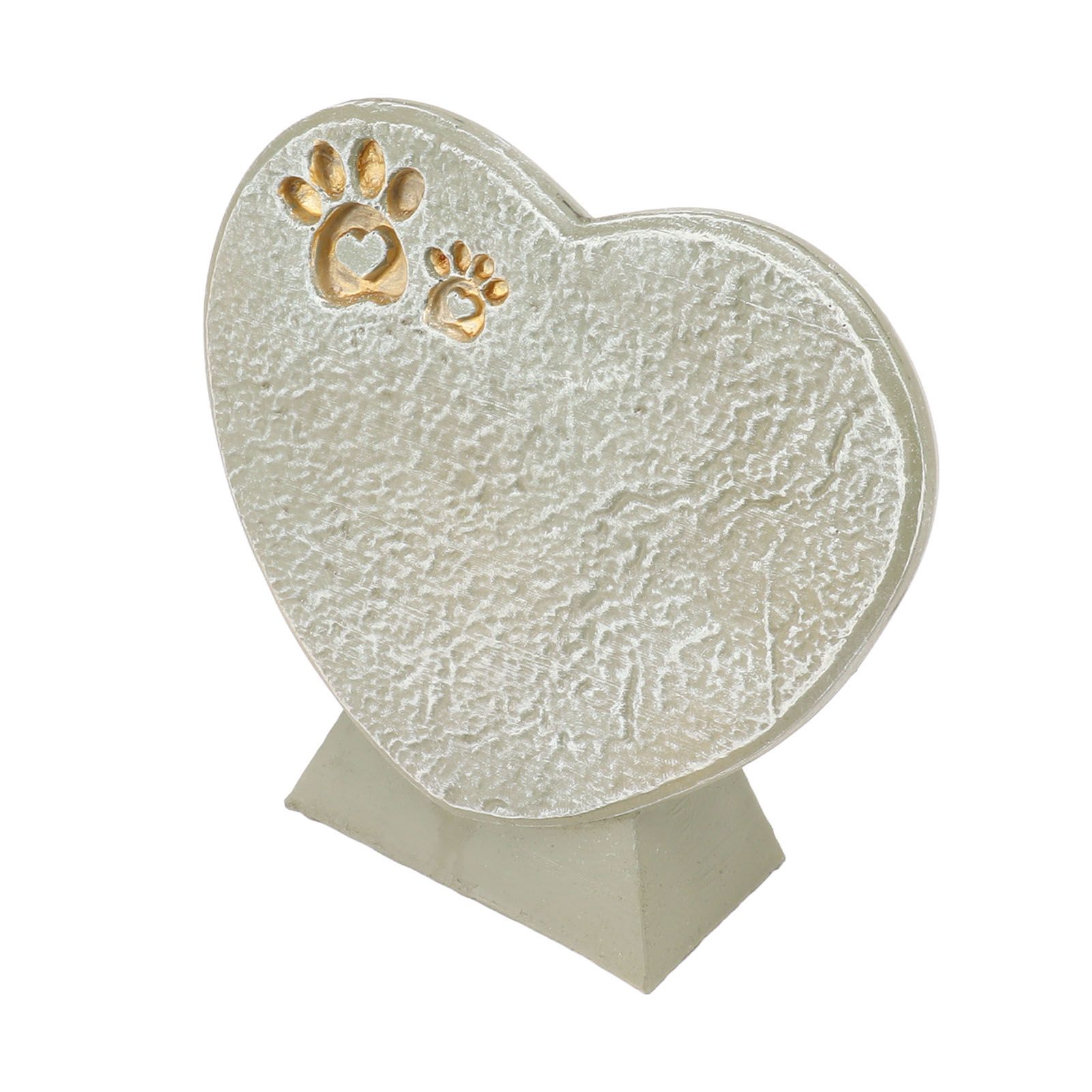 Heart Shaped Animal Tombstone DIY Resin Dog Pet Memorial Stone Outdoor Courtyard Decoration Ornaments Standing Mossy Green — image 3
