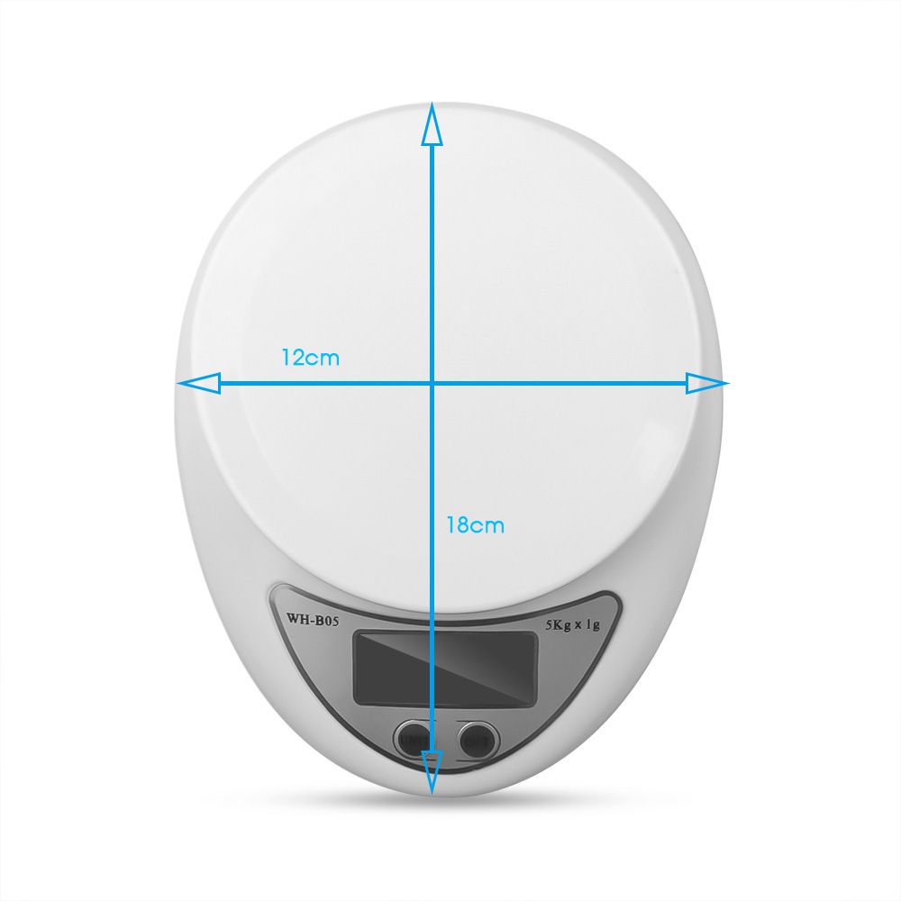 Digital Kitchen Scale 5kg/1g with 0.1g Precision Weight LED Portable for Measuring Food and Coffee Kitchen Tools — image 4
