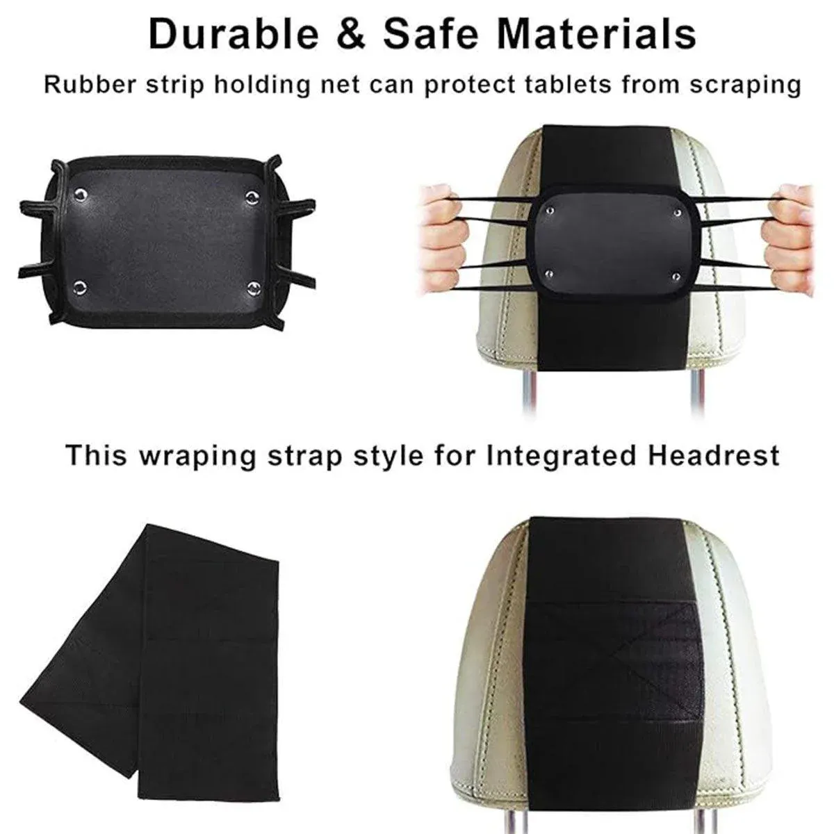Rotating Car Headrest Tablet Holder Rear Seat Mount for iPad and Tablets — image 6