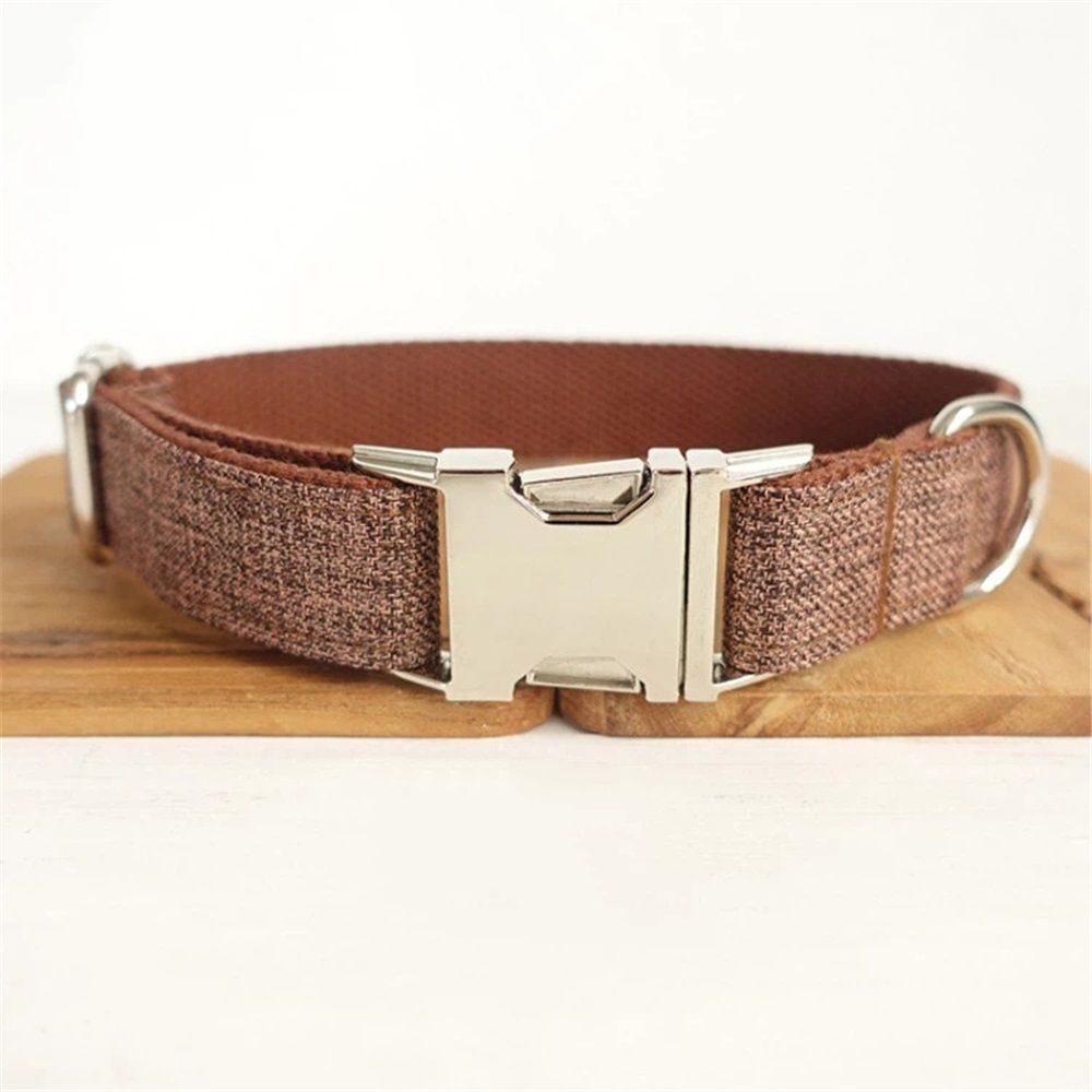 Dog Collar Personalized, Pet Collars with Metal Buckle, Collar with Quick Release Buckle for Dogs (L,Only collar)