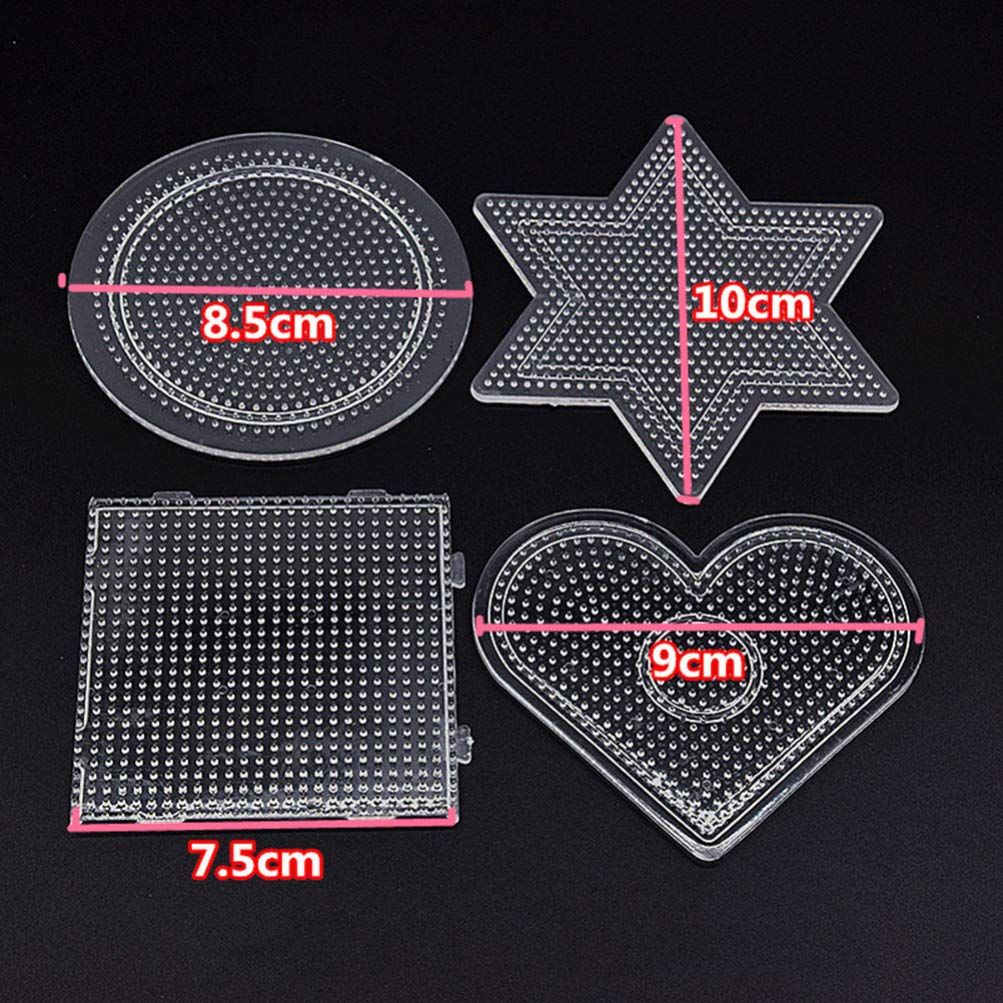4 Pcs Bead Pegboard Fuse Beads for Kids Beads Pegboards Bead Board Template Fusion Beads Pegboards Beads Pegboard Mini — image 2