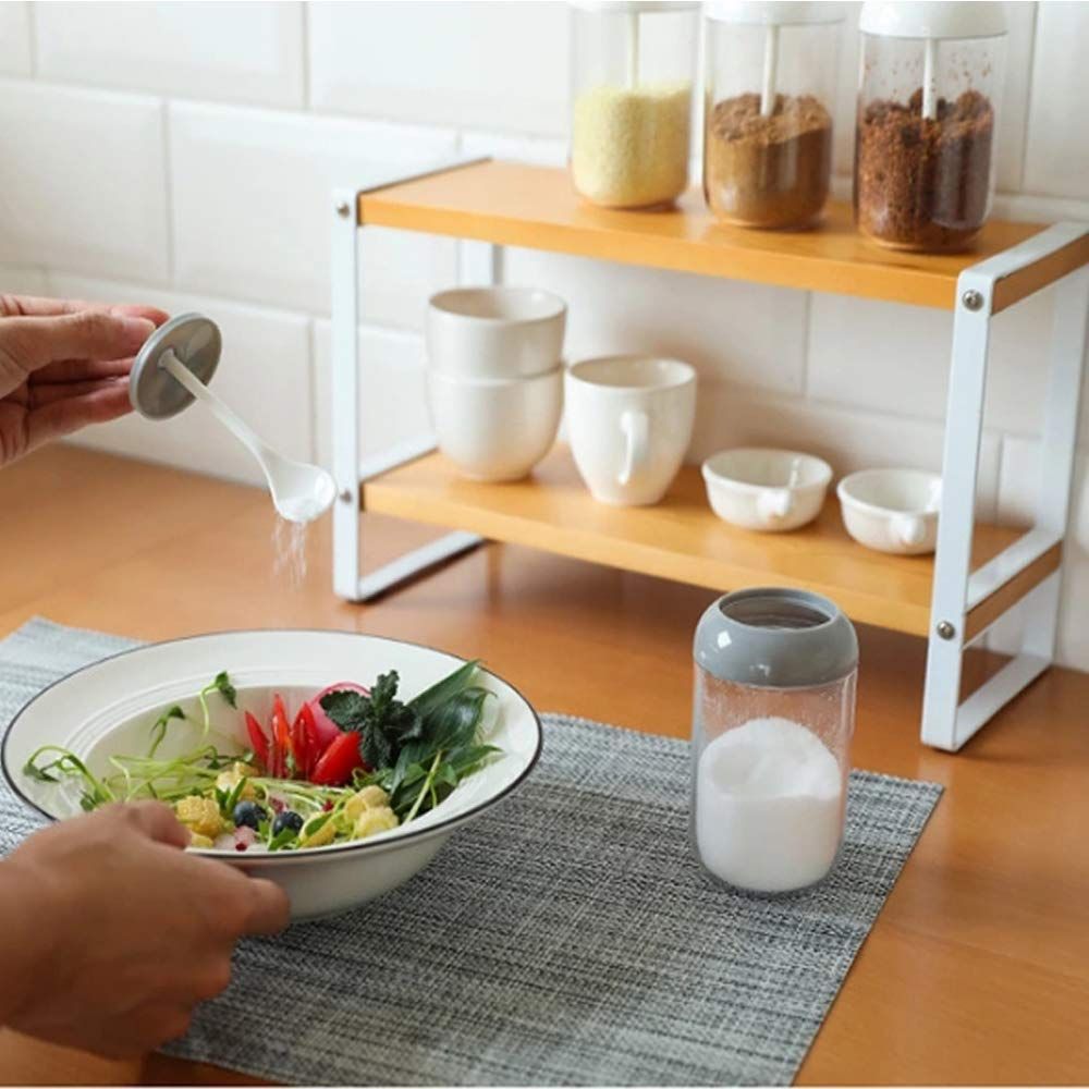 Seasoning Storage Container Food Jar with Lid and Spoon for Kitchen Storage for Sugar, Seeds, Salt, Pepper, Spices — image 5