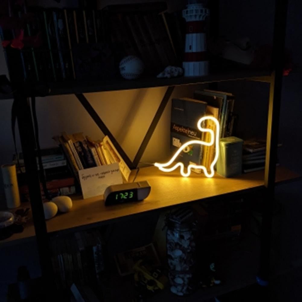 Dinosaur Neon Sign Led Light Wall Decoration Room Decor Cute Night Light Gift Children Kids Girl Gift Birthday Party Light — image 2