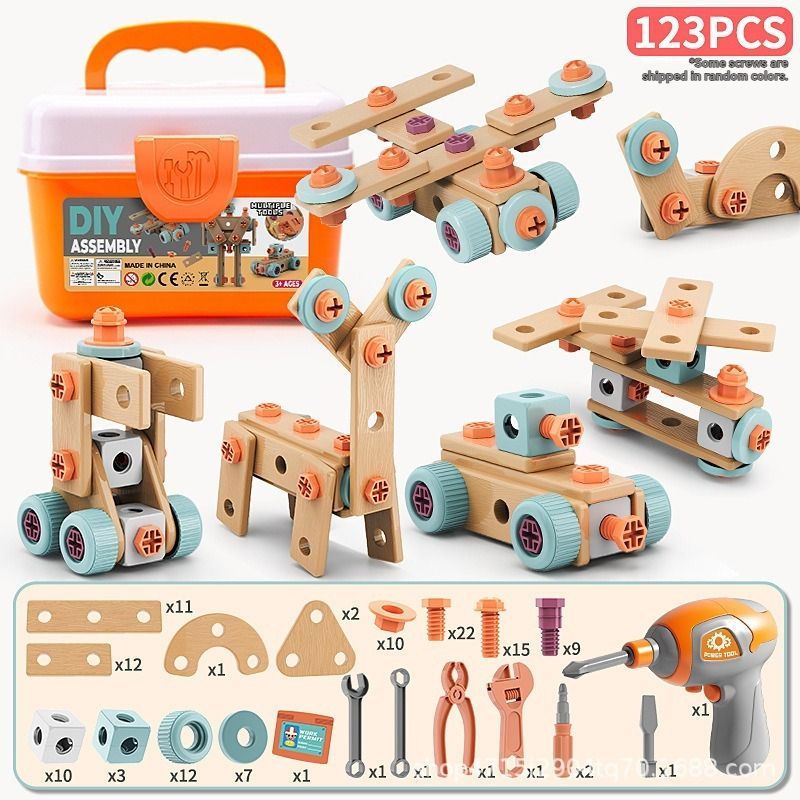 DIY assembly toy, wooden building set, electric drill toy for kids, educational construction toy, creative puzzle set, children's tool kit, Australian toy