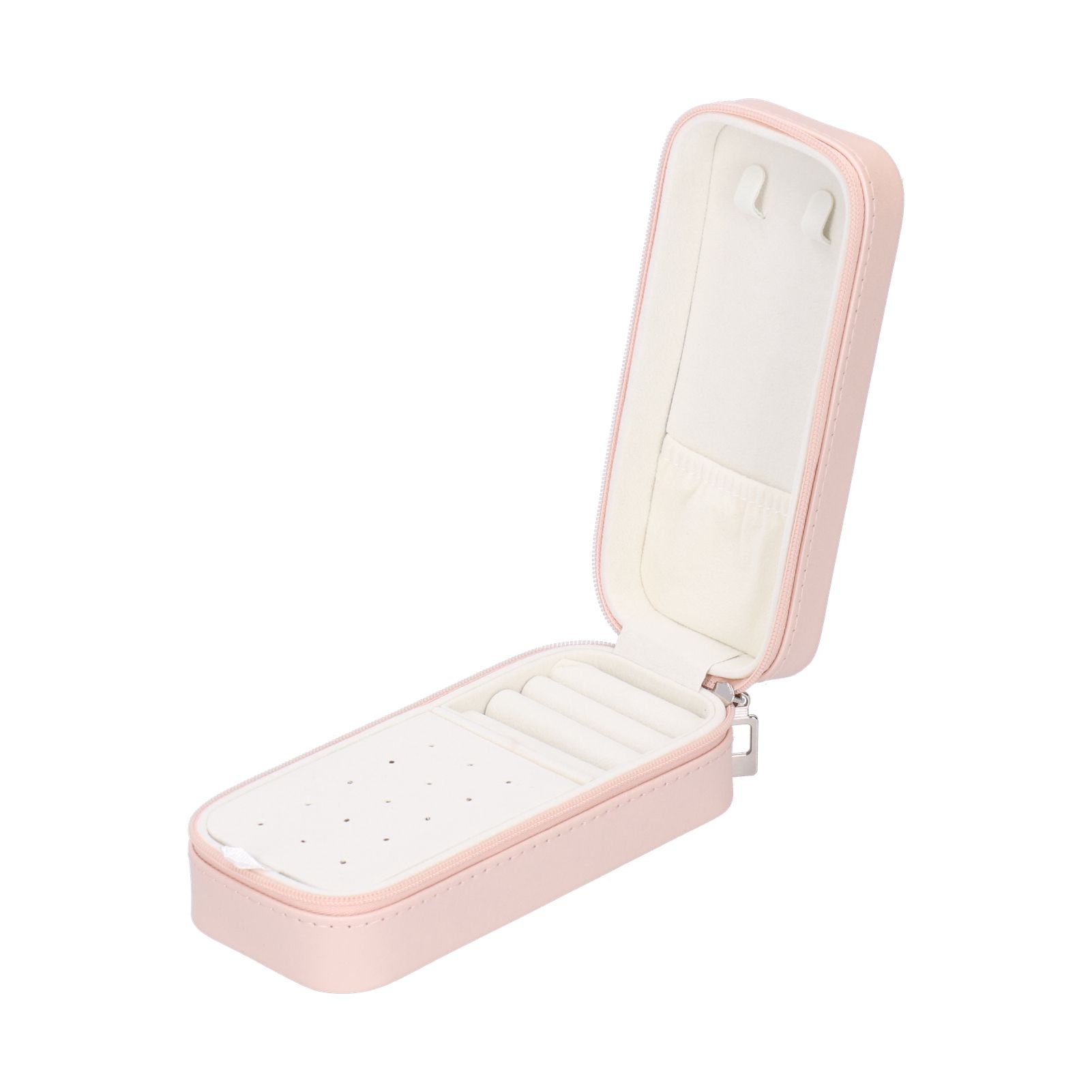 Portable Jewelry Organizer PU Fashion Earrings Necklace Rings Packaging Display Collection Case — image 6