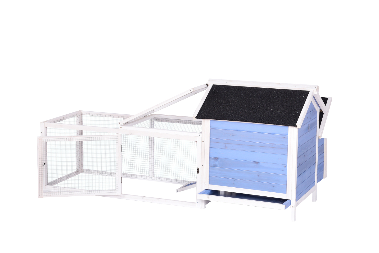 YES4PETS Large Chicken Coop Rabbit Hutch Ferret Cage Hen Chook Cat House — image 2