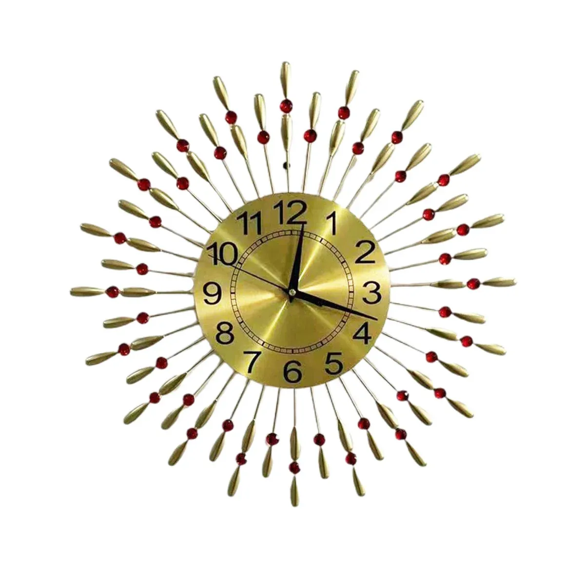 Retro Metal Wall Clock Iron Water Drop Hanging Home Decoration Living Room — image 2