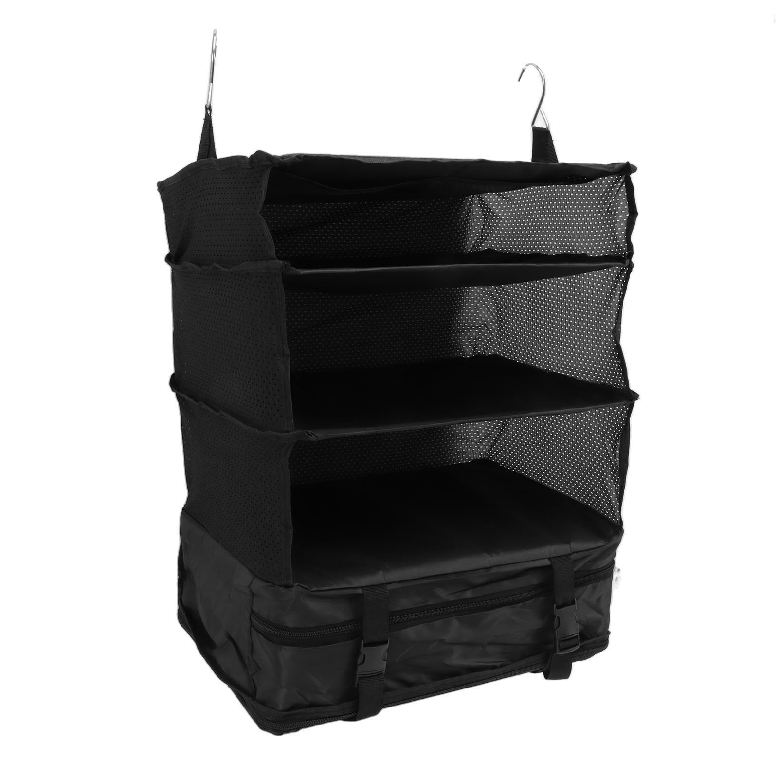 Hanging 3 Shelf Travel Shelves Bag Portable Multifunctional Large Capacity Hanging Packing Cubes Storage Bag — image 3