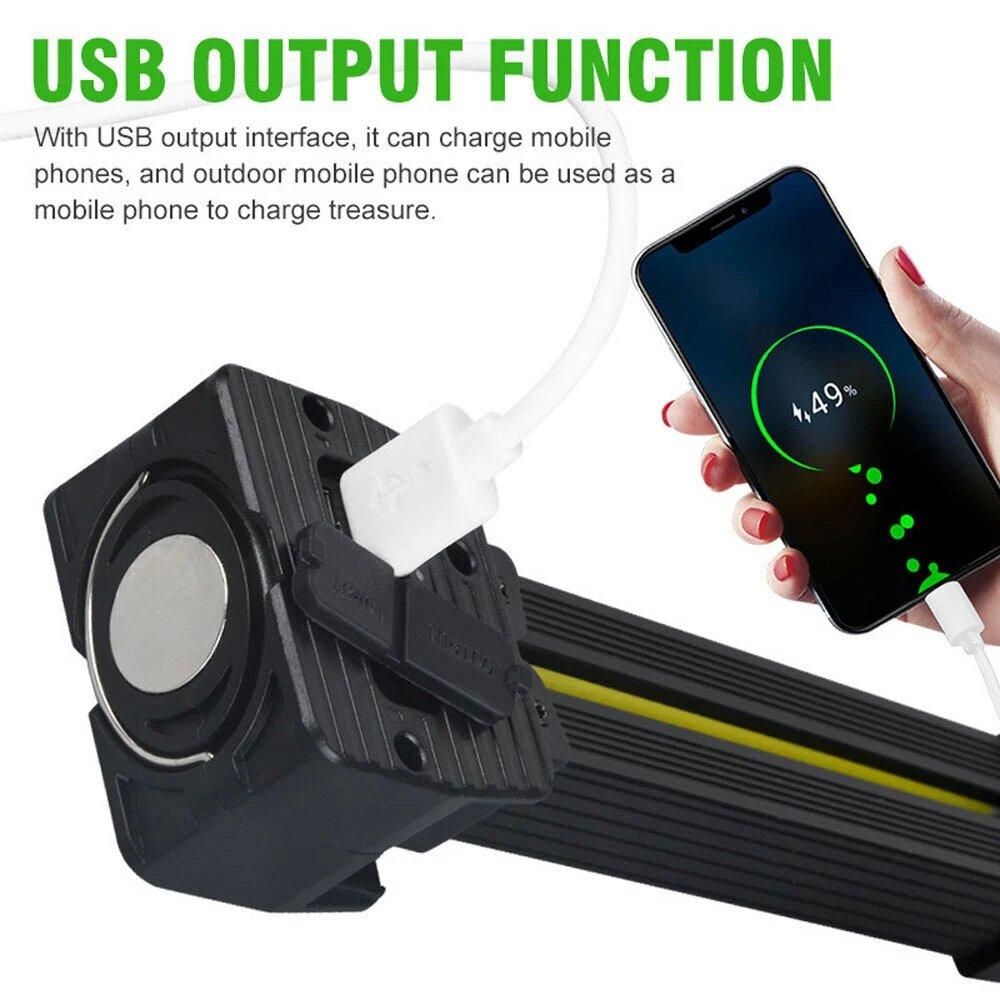 Gym Lamp for Posing,7th Gear Dimming,Portable Magnet LED Flashlight with Hook — image 6
