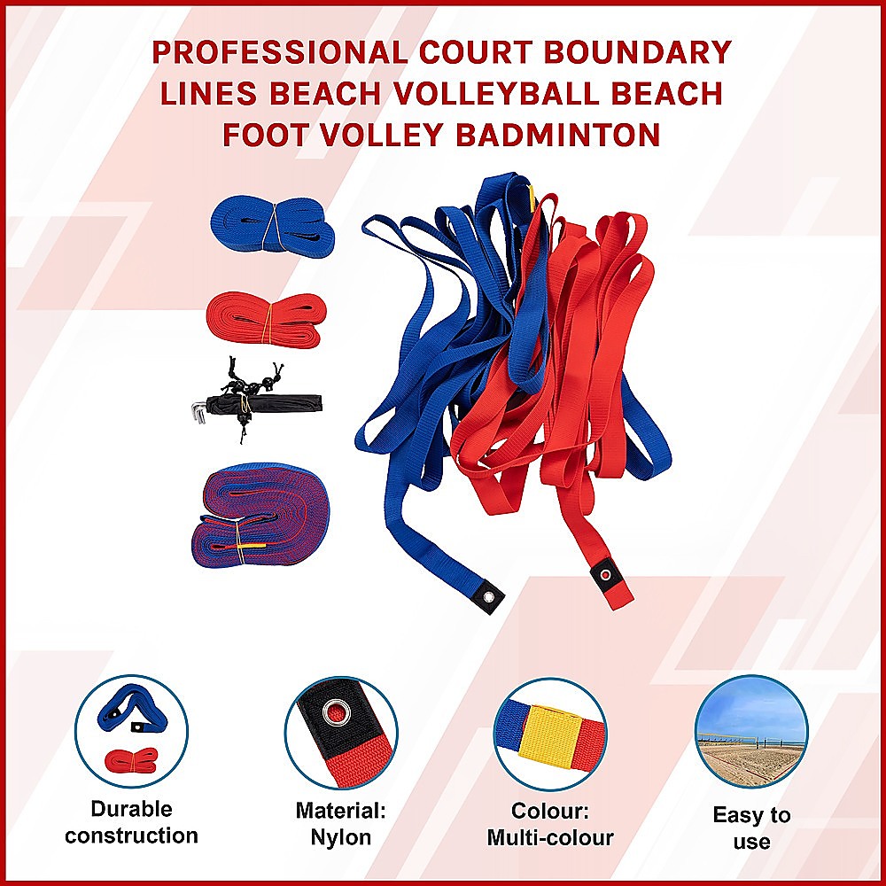 Professional Court Boundary Lines Beach Volleyball Beach Foot Volley Badminton โ image 3