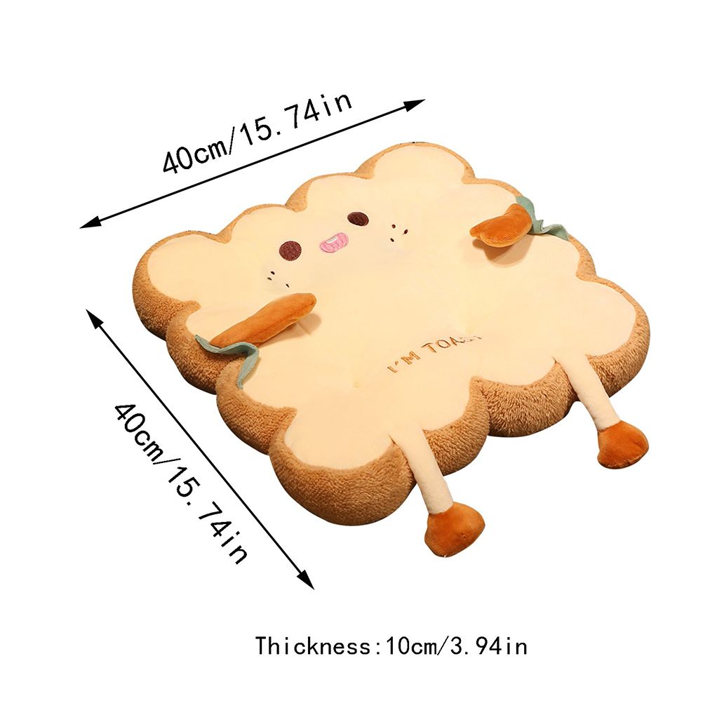 Cute Simulation Bread Toast Pillow Plush Doll Soft Stuffed Bread Cushion for Kids Aldult Gifts โ image 3