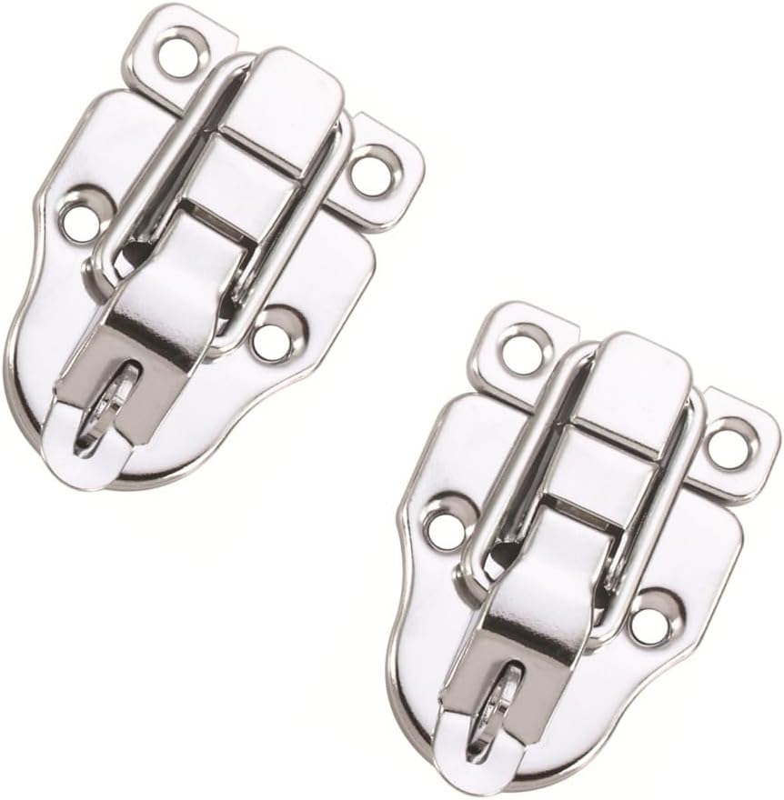 10 Pack Silver Hasp Locks 59mm with Screws Universal Chest Hardware Secure Locking Solution โ image 5
