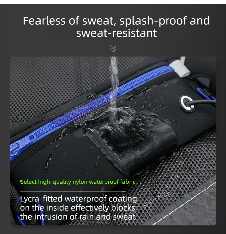 Green Running Waist Pack Sports Belt with Water Bottle Holder Adjustable Phone Waist Bag Reflective Lightweight Fanny Pack for Marathon Running Hiking Cycling โ image 3