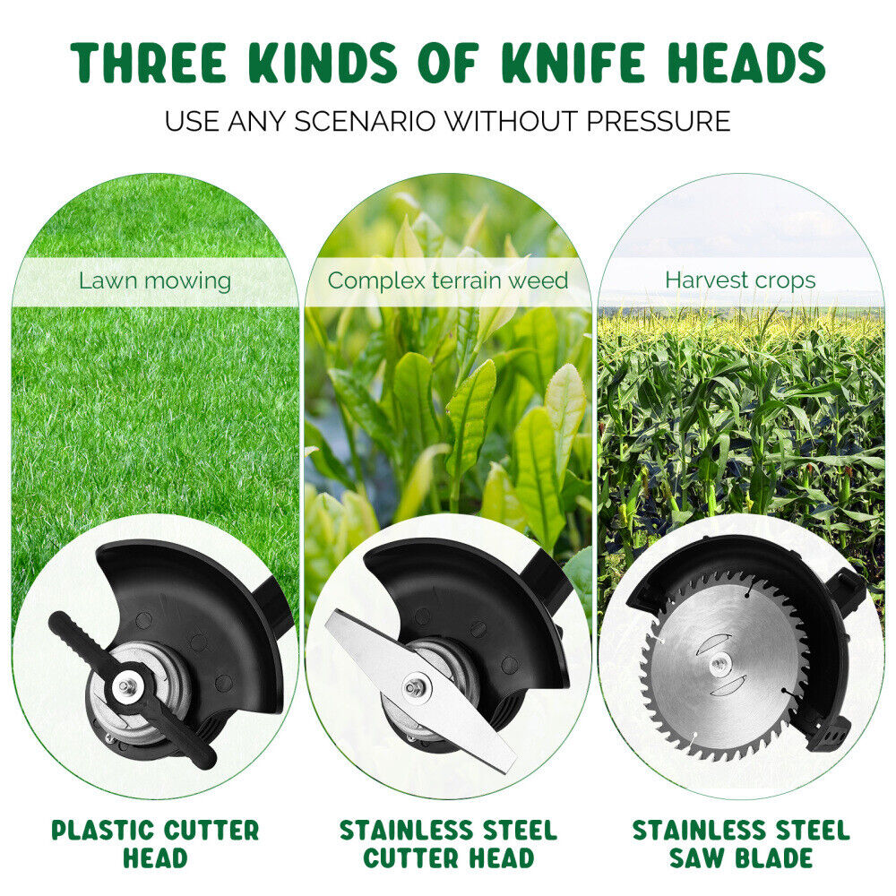 3in1 Cordless Grass Trimmer Grass Lawn Brush Cutter Whipper Snipper with 1 Battery โ image 6