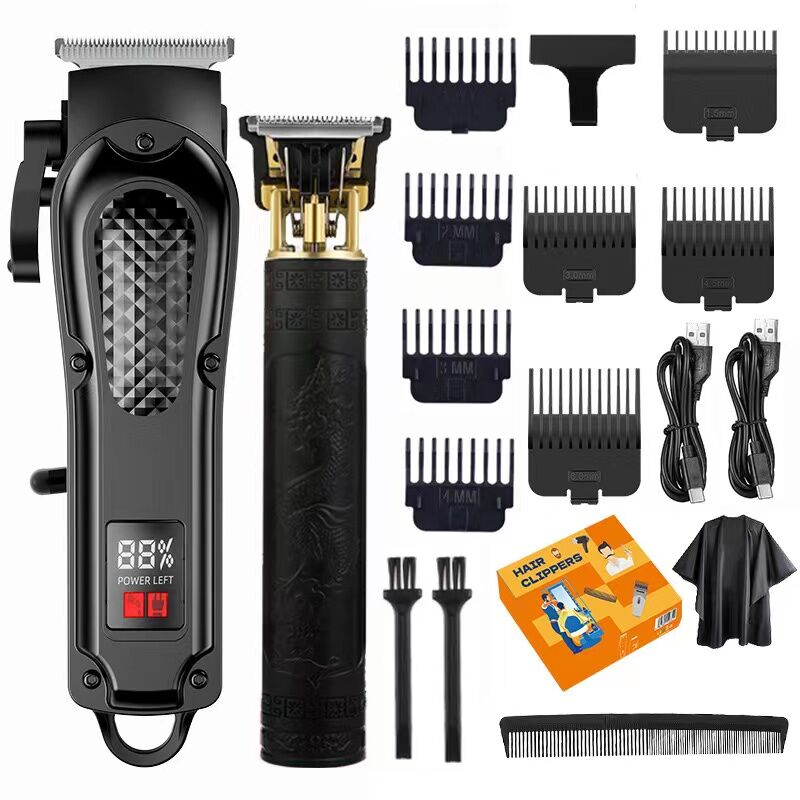 electric hair clipper two-piece set features a trendy and convenient design to meet the needs of family haircuts. It is safe and easy to operate โ image 3