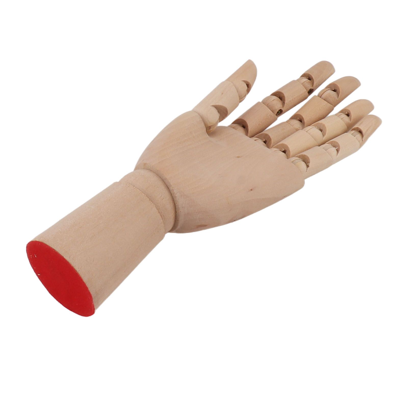 Flexible Wooden Hand Model Moveable Wooden Artists Manikin Hand Figure Hand Model for Sketching Drawing Painting 7116A 0101 Left Hand Small โ image 4