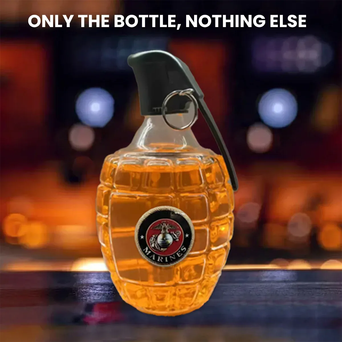 Creative Whiskey Bottle Clear 300ml Home Bar Decor Whiskey Lovers Gift Leak Proof — image 5