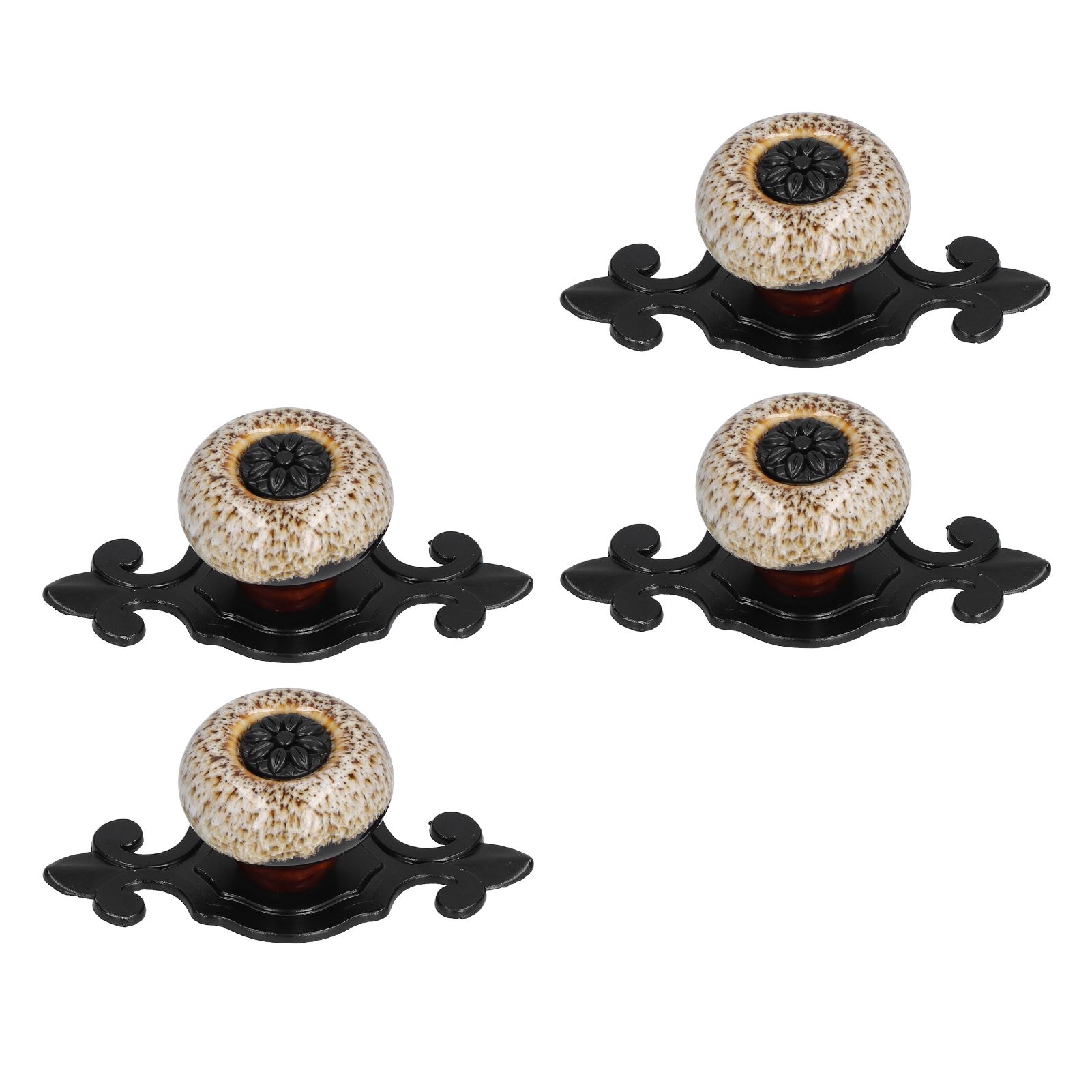 4 Sets Furniture Handle Zinc Alloy Cabinet Door Drawer Handle Exquisite Furniture AccessoriesWhite — image 4