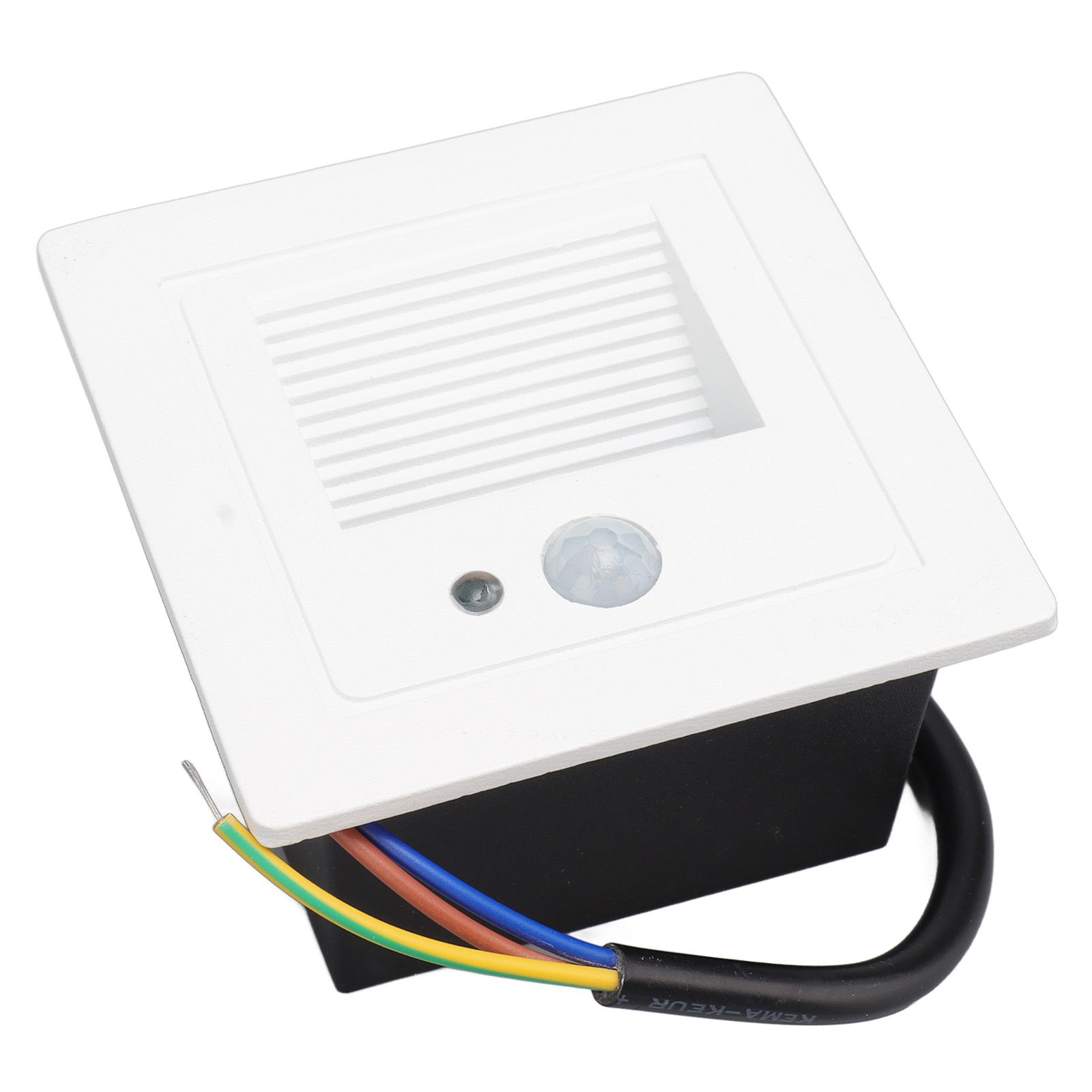 LED Corner Wall Lamp Recessed Warm White Iron Baking Varnish Body Induction Step Light for Stairway 85‑260V — image 2