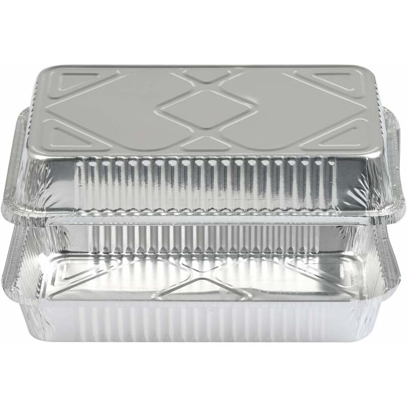 25 pcs Aluminum Foil Trays Barbecue Accessory For Cooking, ROasting, Baking, Freezing And Storing Large Aluminum Foil — image 4