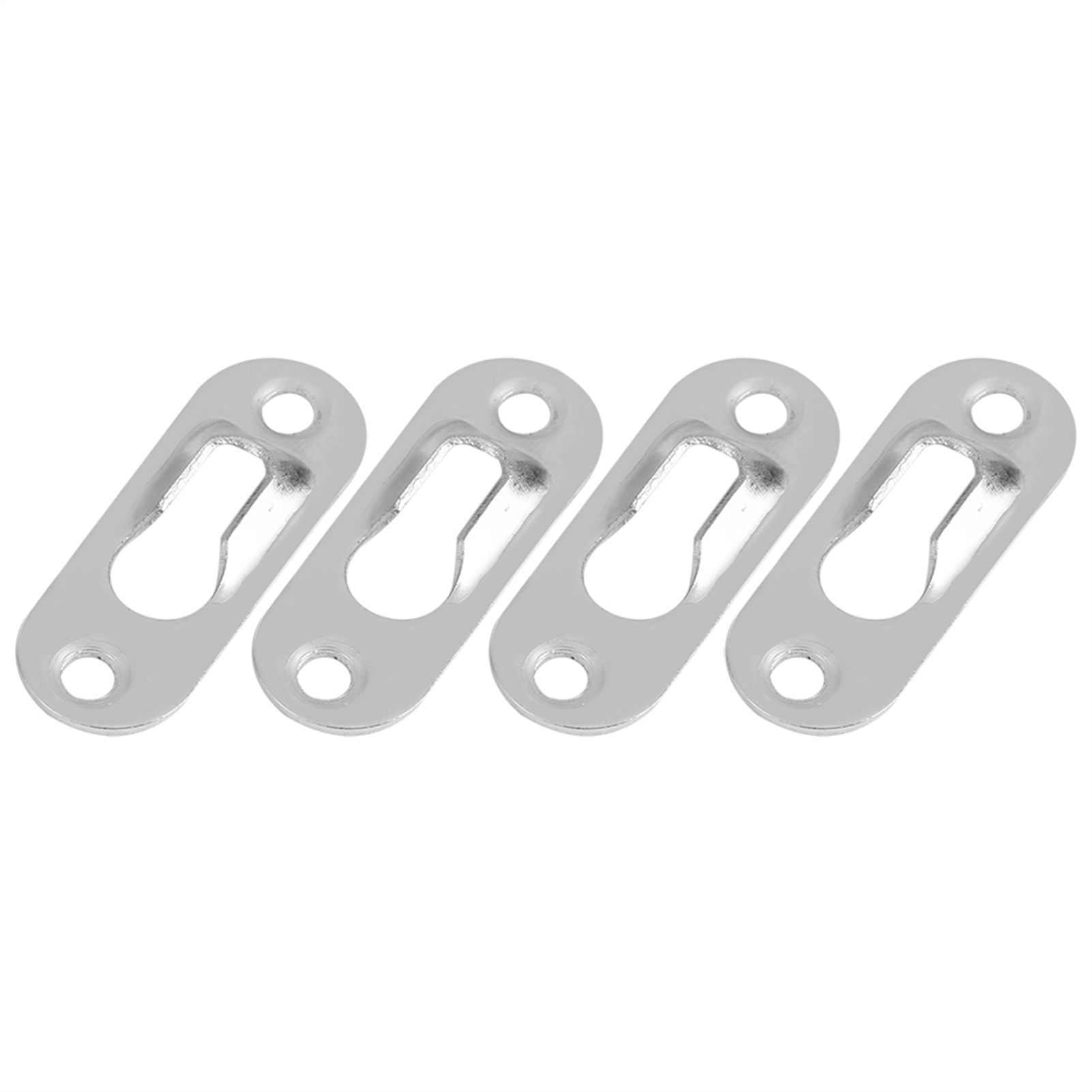 40 Pcs Silver Tone Metal Keyhole Hanger Fasteners for Picture Frames Hang Wall Indoor — image 5