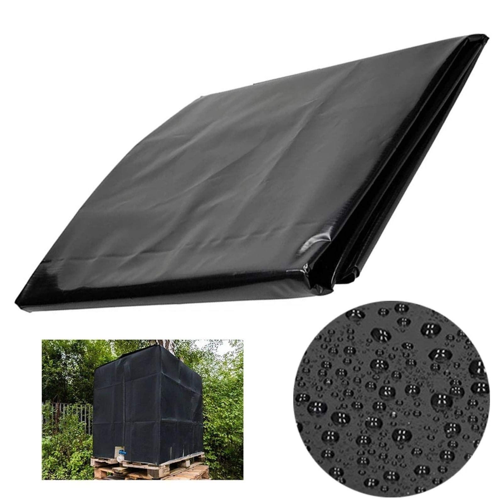 Tote Cover Outdoor Rain Barrel Water Tank for 1000L 420D Protective Cover Sunshade Waterproof Protective Hood — image 5