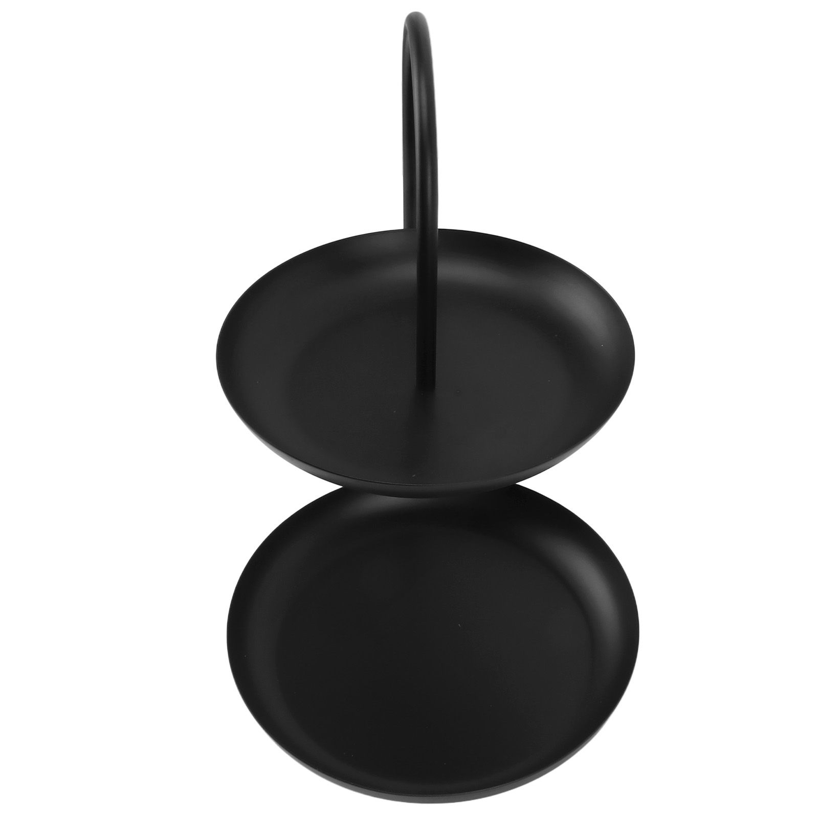 Dessert Rack Fruit Stand Round 2 Tier Iron Display Holder for Party Wedding Birthday Home Black โ image 5