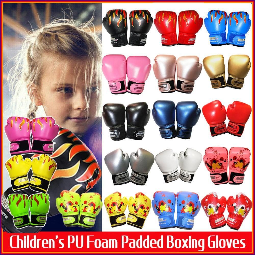 Boxing Sparring Training Gloves MMA Kickboxing Punching Gloves for Practice Sessions - Red [Map Pattern] — image 2