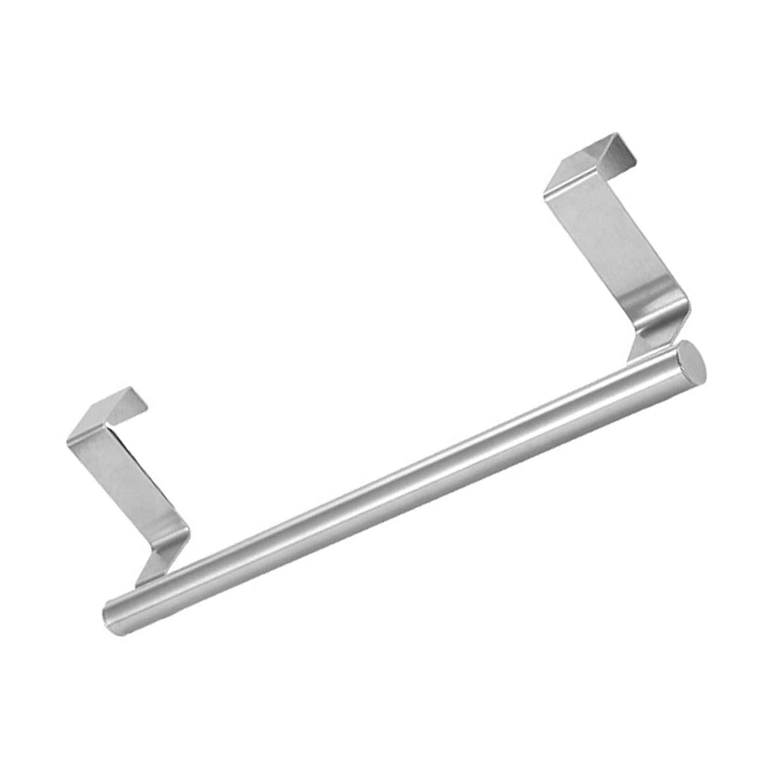 Multi Purpose Stainless Steel Single Bar Towel Rack Hole Free Towel Rack Bathroom Towel Bar S 6.2x23.5cm โ image 3