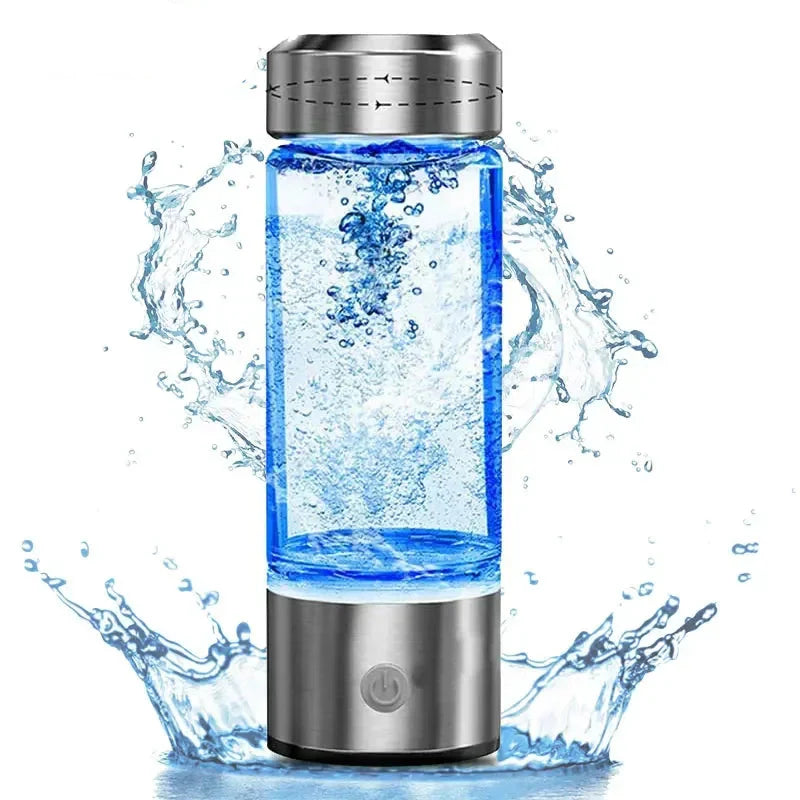 Portable Electric Hydrogen Water Bottle Silver — image 2