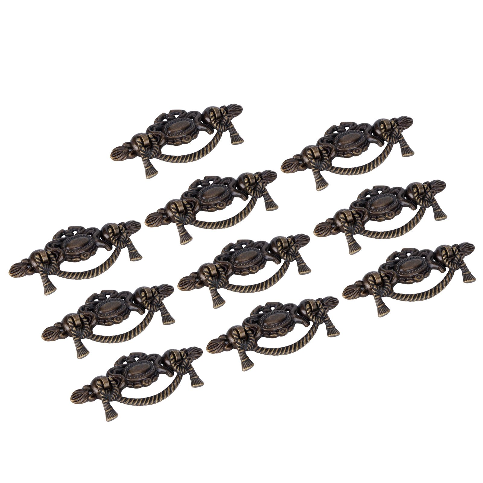 10 Sets Kitchen Drawer Cabinet Door Handle Furniture Knobs Hardware Cupboard Antique Pull Handles — image 3