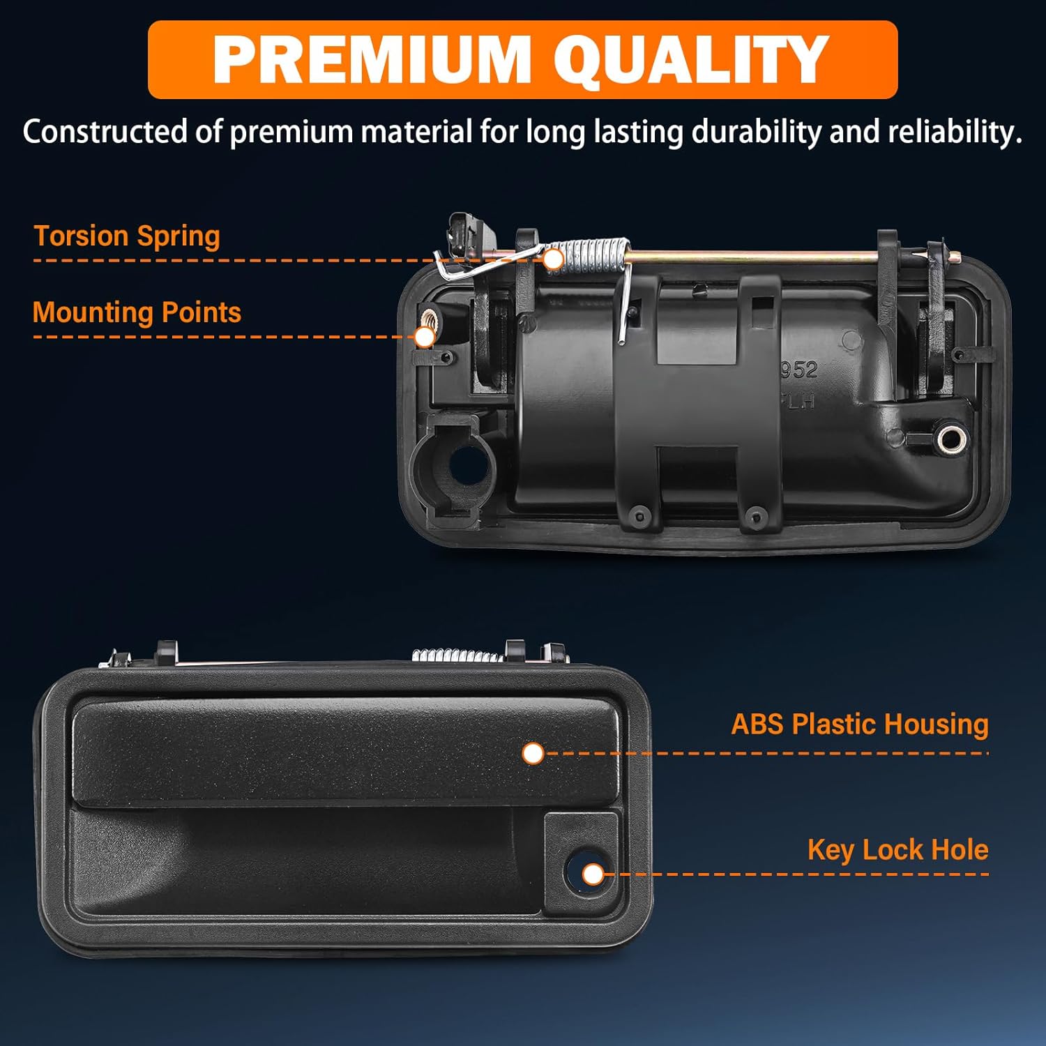 Exterior Door Handles Front/Rear Left & Right for Chevy C1500 C2500 C3500 K1500 K2500 K3500 GMC Yukon Tahoe Suburban Replaces # 15742229, 15742230, 15742233 โ image 3