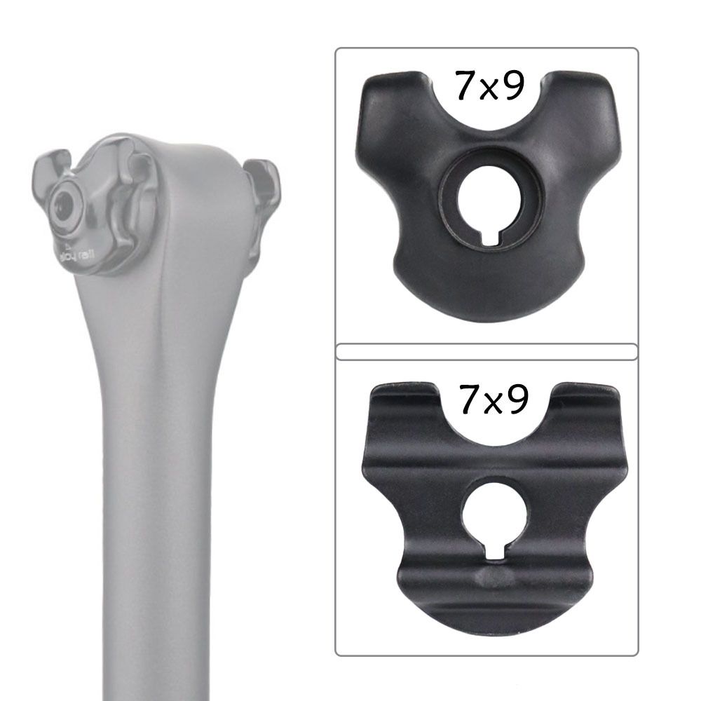 Bike Seatpost Ear Clamp 7x Ti Bolt CARBON RAIL Compatible-Anti-Theft Lock Security Knob and Key Knob Fit for Double Socket Mounts — image 4
