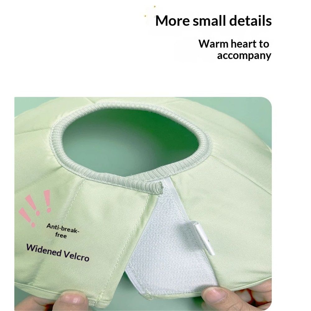 Adjustable Soft Cat Cone Collar - Waterproof Recovery Collar for Cats After Surgery, Lightweight Collar for Kittens, Small to Large (green, L) — image 5